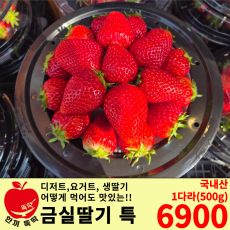 딸기계의 명품 금실 딸기 /국내산 특 1다라(500g)