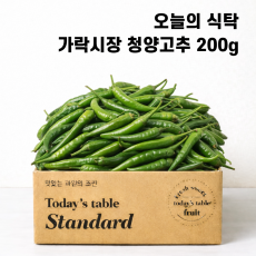 청양고추 200g 특가 가락시장 당일경매 특상품