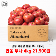 고랭지 가정용 부사사과 중과 4kg
