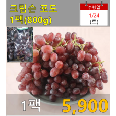 크림슨포도 1팩(800g)
