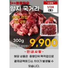 1++토종한우 양지 국거리 300g