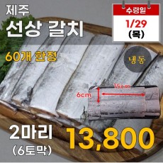 제주 선상 갈치 2마리_냉동