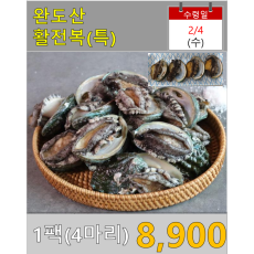 완도산 활전복(특) 4마리