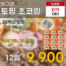 빙그레 토핑 초코링 12입