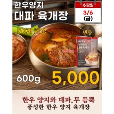 한우 양지 대파육개장 600g