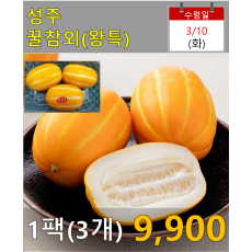 성주 꿀참외(왕특) 3개