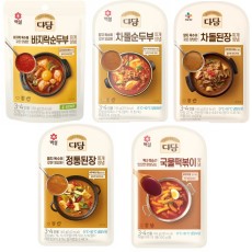 💥[CJ]다담5종양념(바지락순두부,차돌순두부,차돌된장,된장,떡볶이) 🔥선택3봉🔥