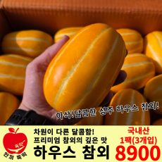 하우스 꿀 참외 / 국내산 1팩(3개)