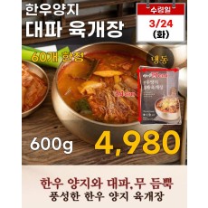 한우양지 대파 육개장 600g