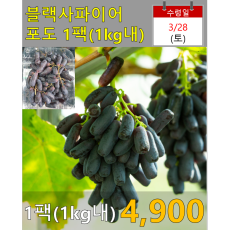 블랙사파이어 포도 1팩(1kg내)