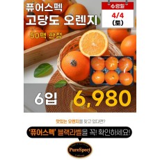 퓨어스펙 고당도 오렌지 6입